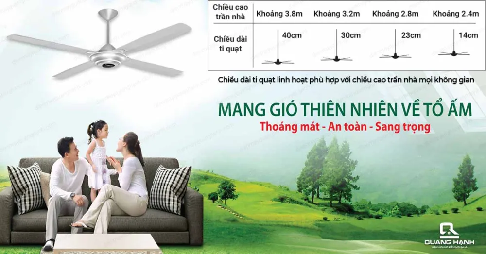 Quạt trần PANASONIC F-56MZG 4 cánh