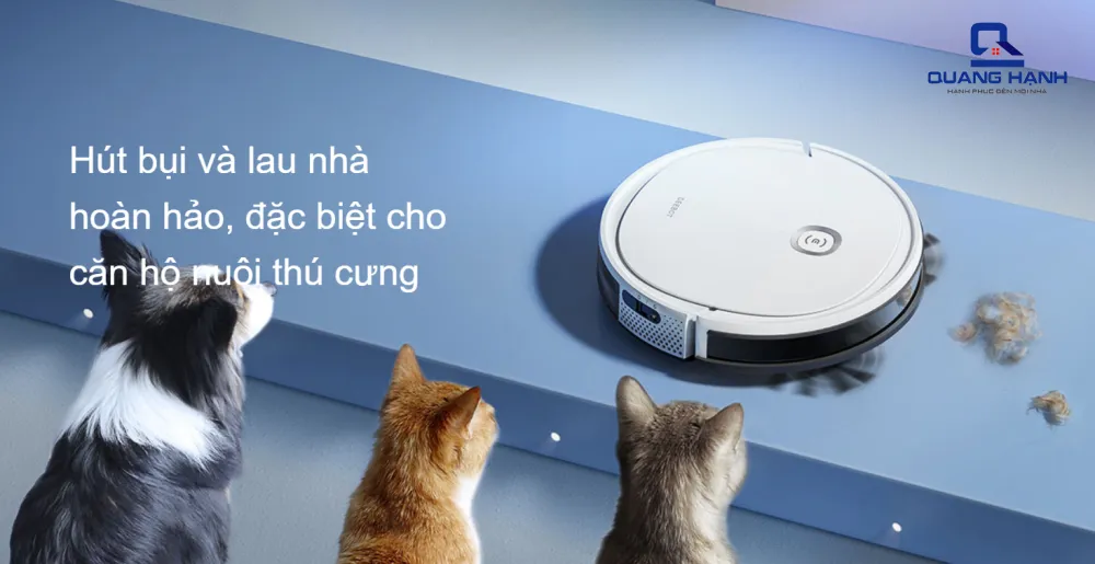 Robot hút bụi Ecovacs Deebot ozmo U2 Pro