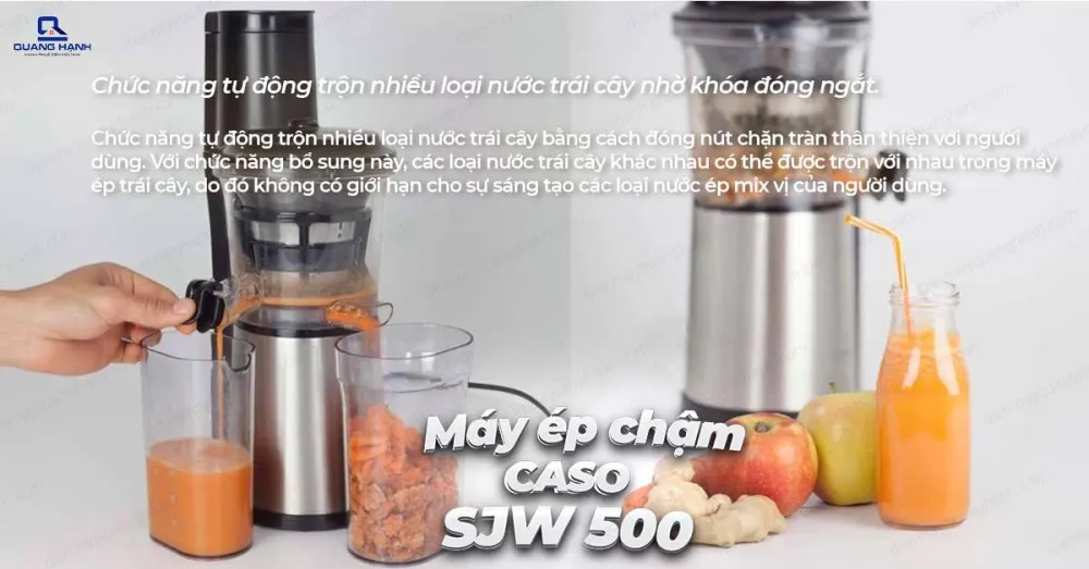 Máy ép chậm Caso SJW 500