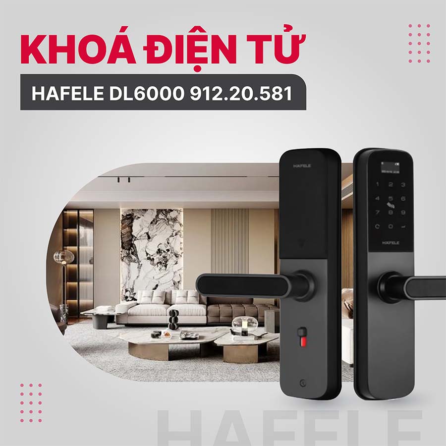 Khóa điện tử Hafele DL6000 912.20.581