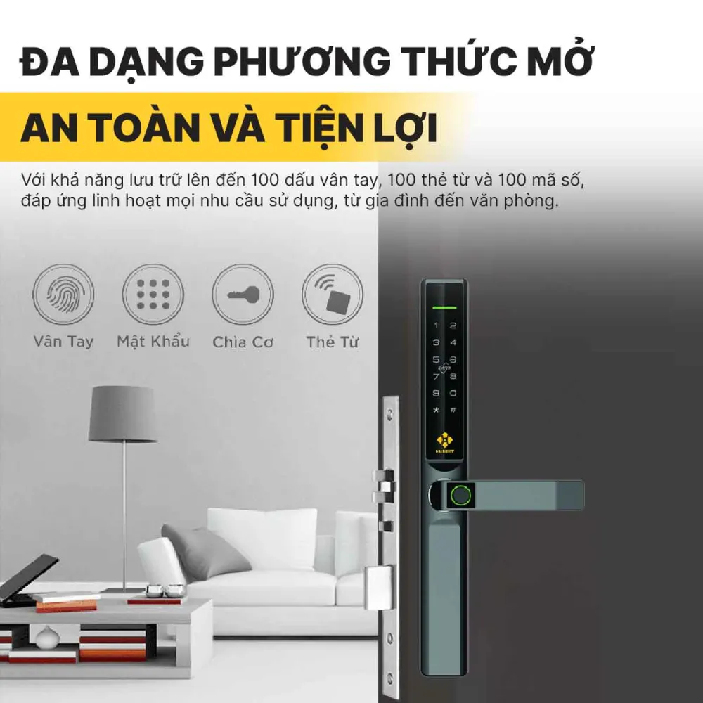 KHÓA CỬA ĐIỆN TỬ HUBERT HB CN68