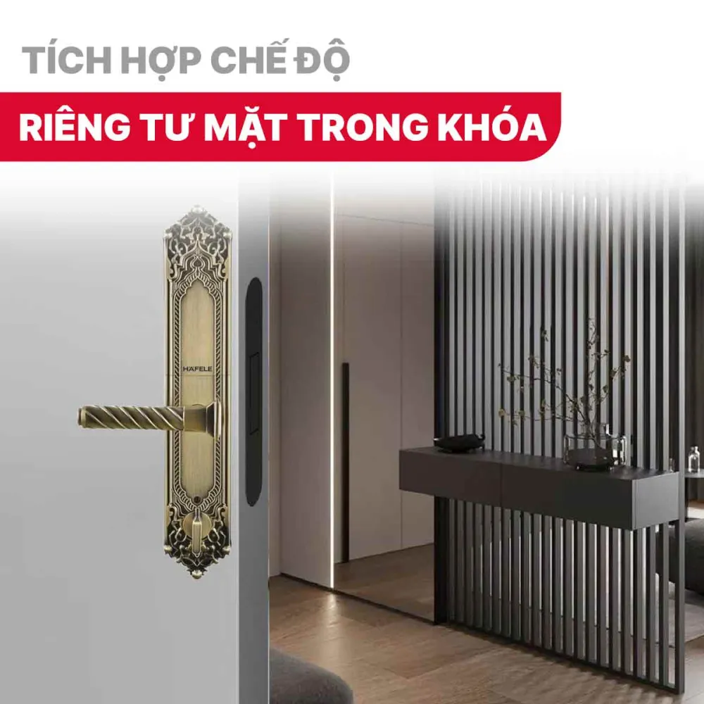Khóa điện tử Hafele EL10K 912.05.317 Màu vàng