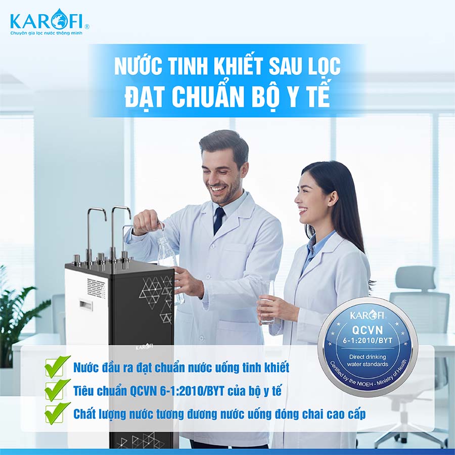 Máy lọc nước nóng lạnh Karofi KAD-D66S