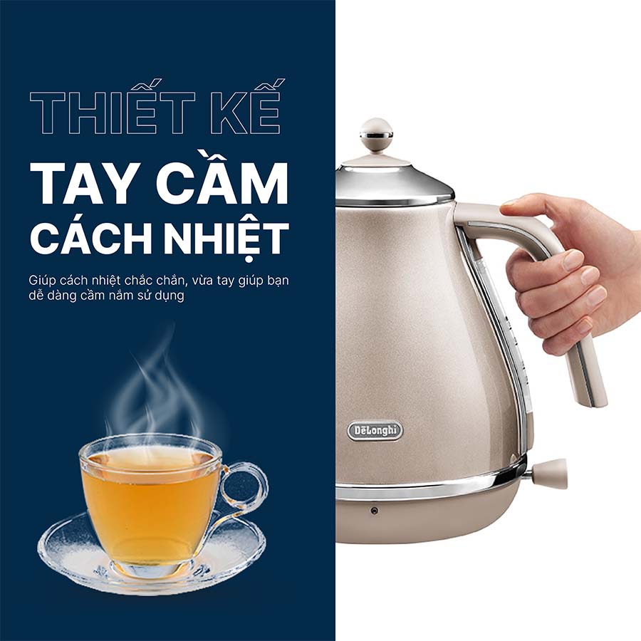 Ấm Siêu Tốc Delonghi KBOT2001.BG