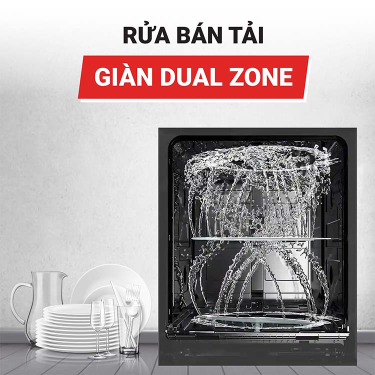 Máy rửa bát 15 bộ Texgio TGF3815B