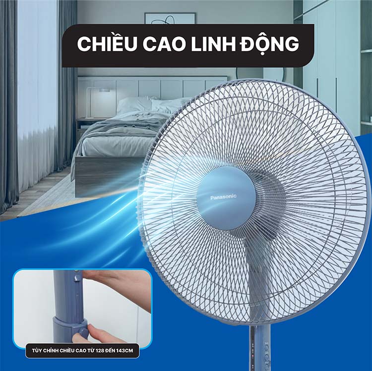 Quạt đứng Panasonic F-409K có điều khiển
