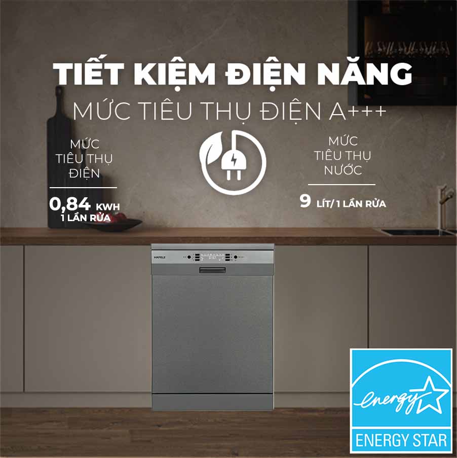 Máy rửa chén bán âm Hafele HDW-HI60C (533.23.120)