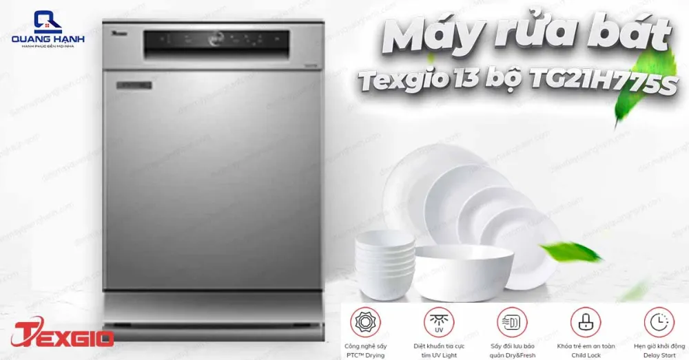 Máy rửa bát Texgio của nước nào, có tốt không