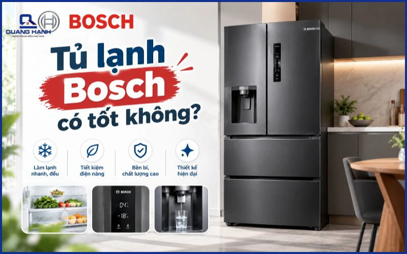 Tủ lạnh Bosch có tốt không? Khám phá top tủ lạnh Bosch