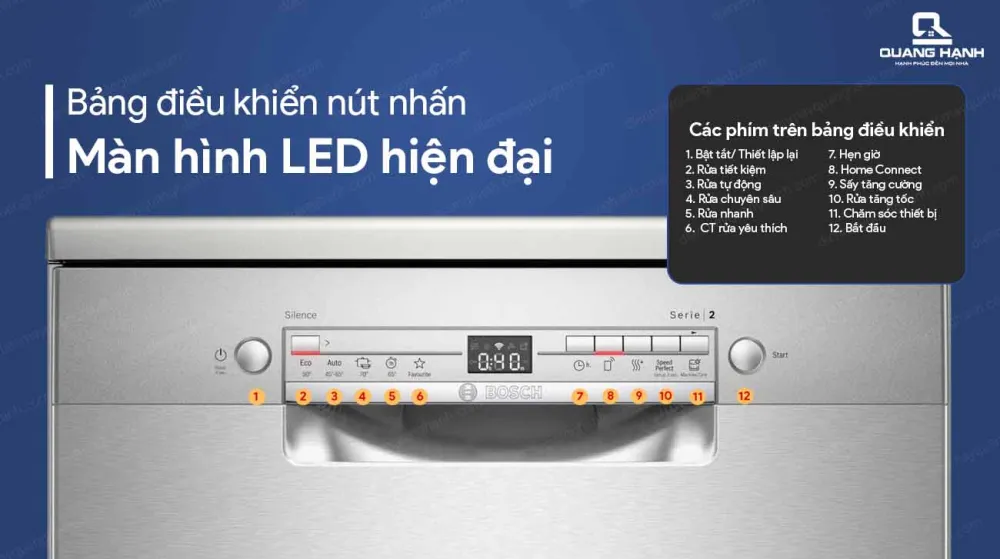 Chức năng của máy rửa bát