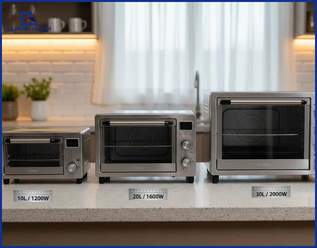 Chọn kích thước phù hợp với không gian bếp