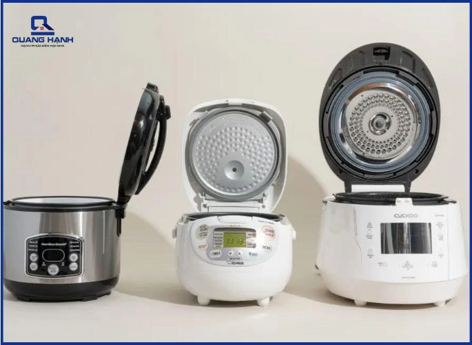 Nồi cơm điện nắp gài và nồi cơm điện tử giống nhau ở điểm nào?