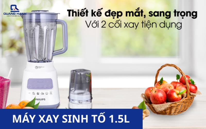 Top 5 máy xay sinh tố 1.5l đáng mua hiện nay