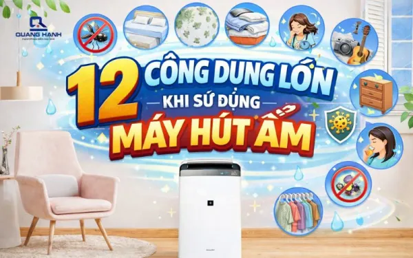 12 công dụng bất ngờ mà máy hút ẩm mang đến cho gia đình