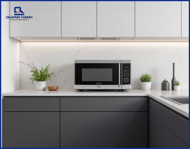 Nên để lò vi sóng ở đâu trong nhà bếp?