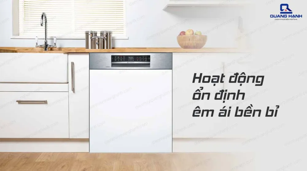 Máy rửa bát bán âm là gì