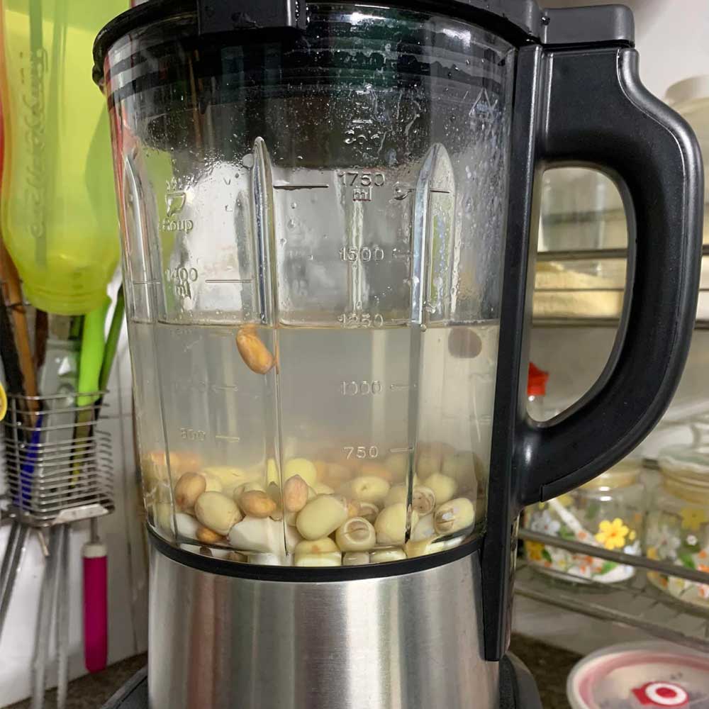 Cách làm sữa hạt mít đậu phộng