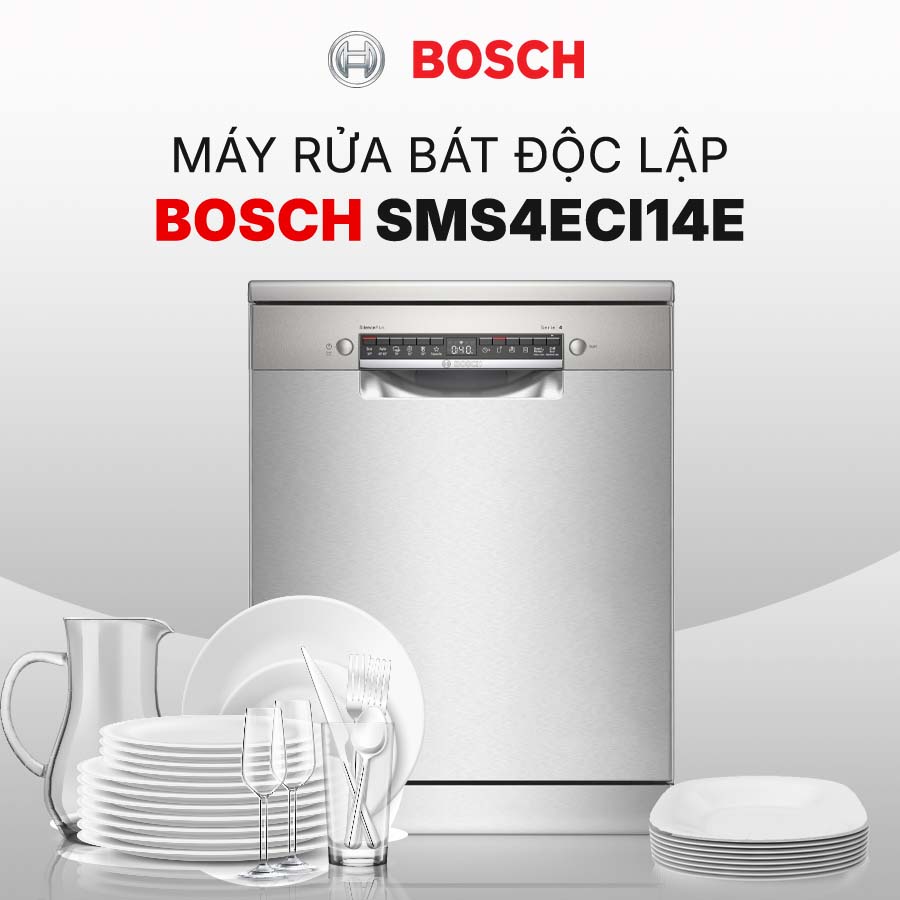 Máy rửa bát độc lập Bosch SMS4ECI14E Serie 4