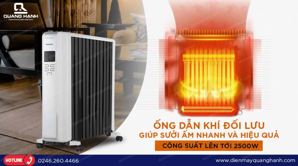 Nên lựa chọn sử dụng máy sưởi dầu hay sưởi gốm