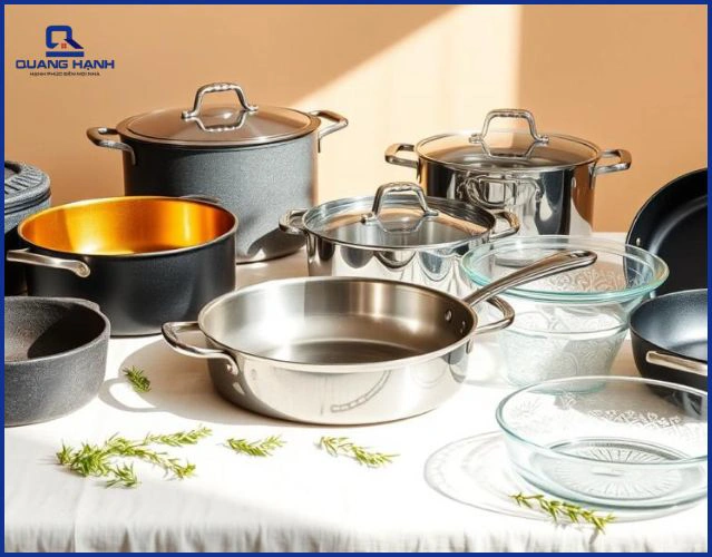 Chuẩn bị thực phẩm và dụng cụ chịu nhiệt