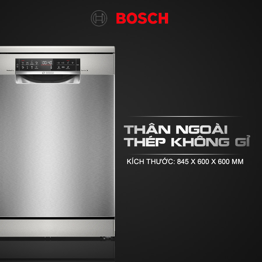 Tìm hiểu về các chương trình rửa máy Bosch Serie 6