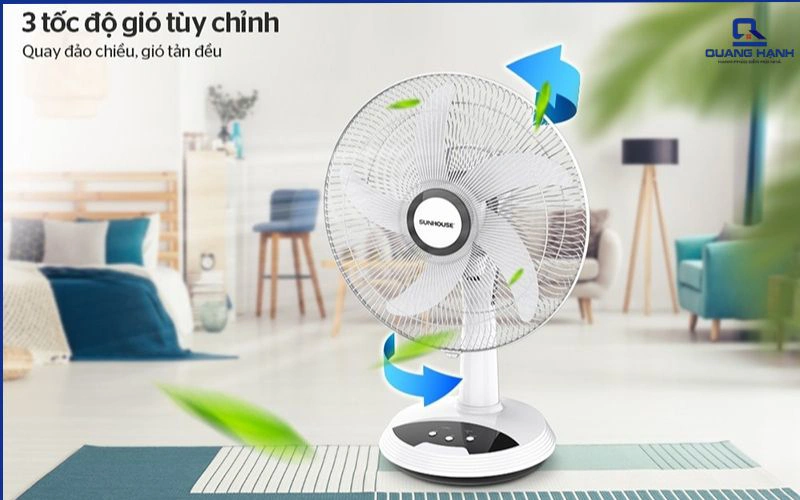 quạt tích điện sunhouse có tốt không