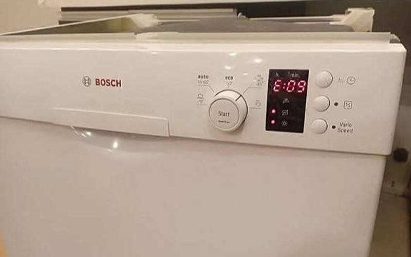 Lỗi e09 máy rửa bát Bosch