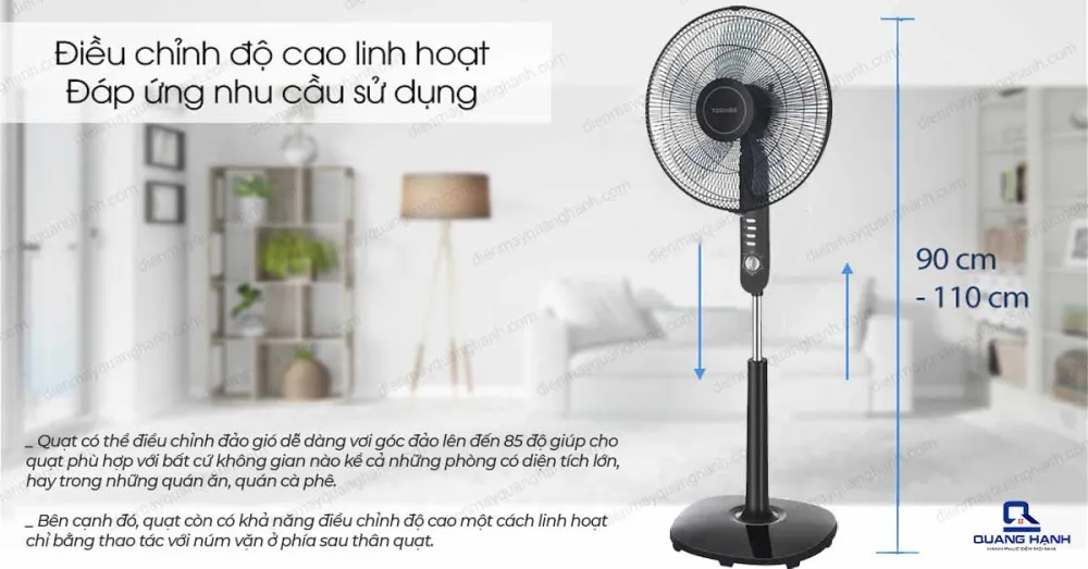 Quạt Đứng Toshiba F-LSA10(K)VN