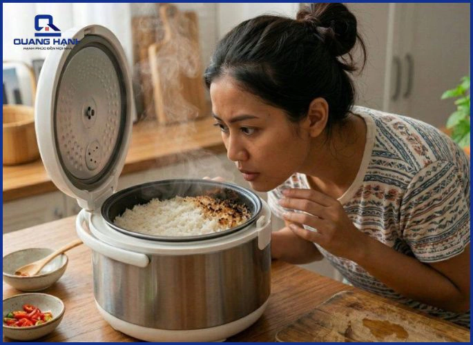 Dấu hiệu nhận biết nồi cơm điện bị chập