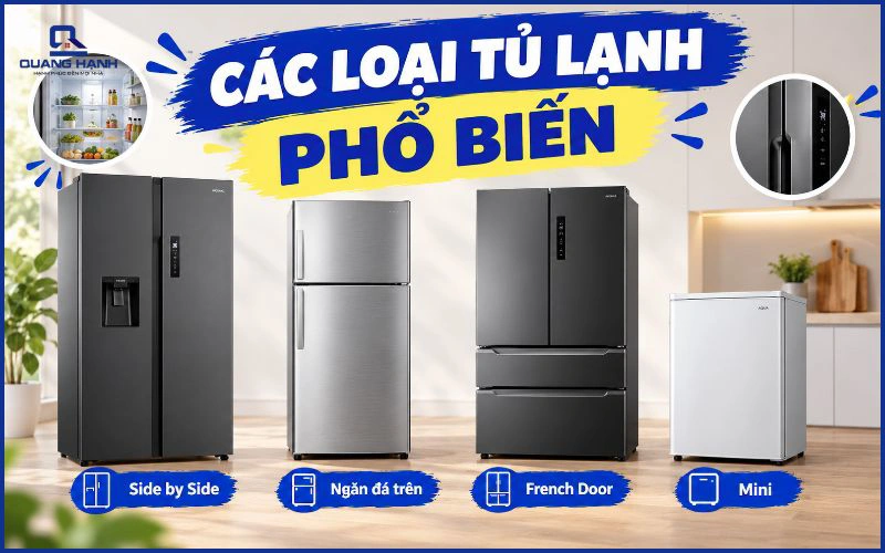 Các loại tủ lạnh phổ biến hiện nay: Ưu nhược điểm