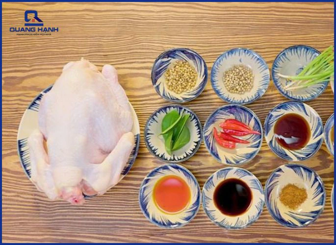 Chuẩn bị nguyên liệu nướng gà