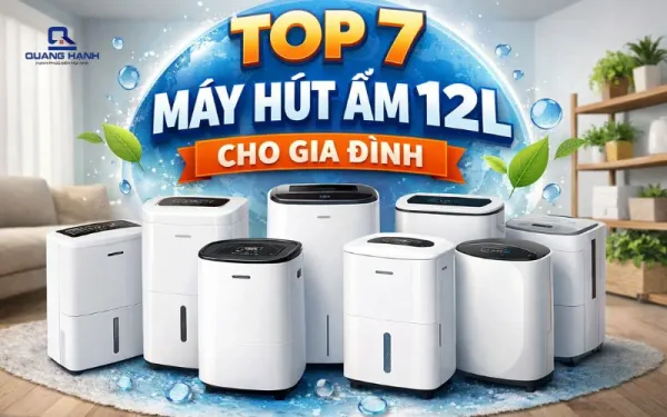 Top 7 máy hút ẩm 12l cho gia đình đáng mua