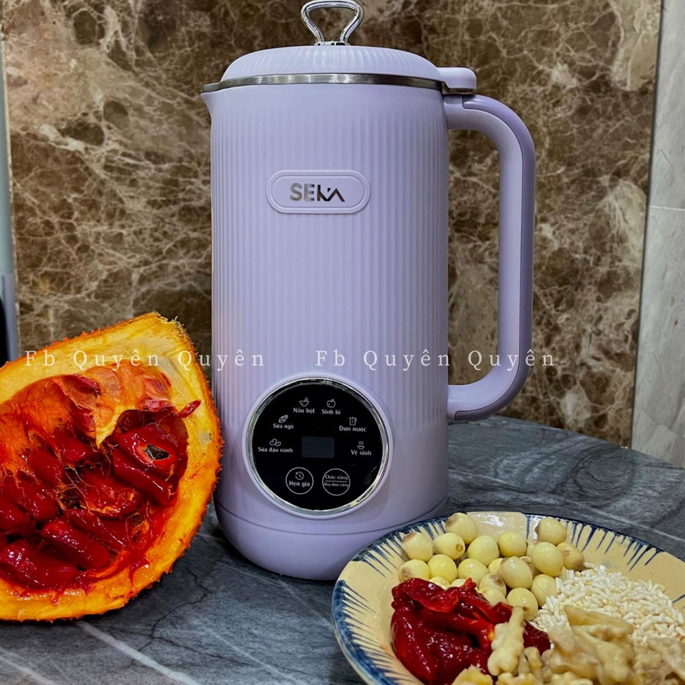 Các bước làm sữa hạt trên máy làm sữa hạt Seka