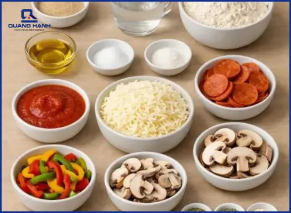 Cách nướng pizza bằng lò vi sóng Sharp đế giòn như quán