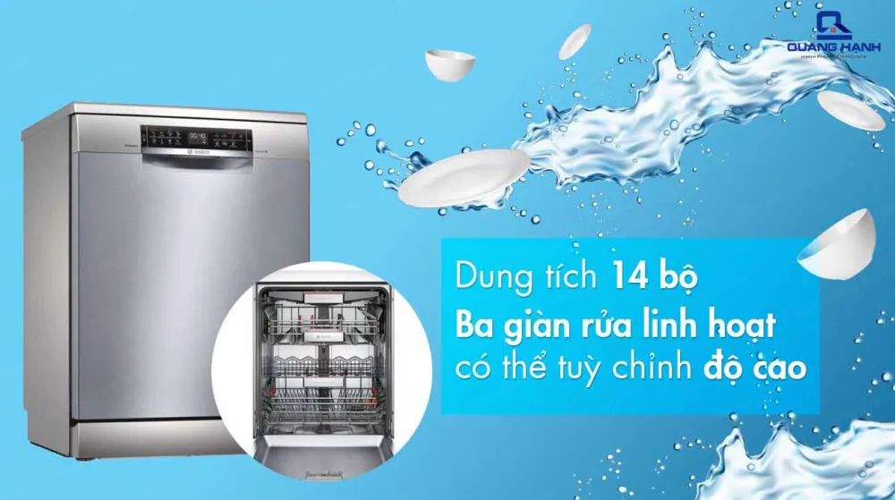 Đánh giá công nghệ VarioSpeed trên máy rửa bát Bosch 6