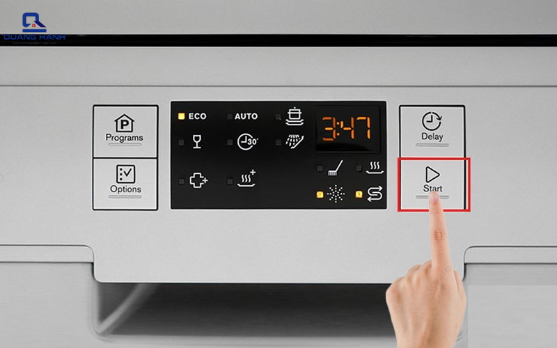 Khi máy rửa bát báo lỗi