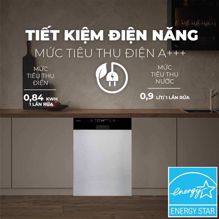 Máy rửa chén bán âm Hafele HDW-HI60B