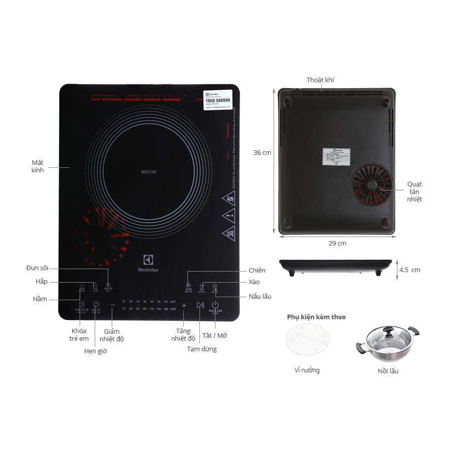 Bếp từ đơn Electrolux ETD42SKR
