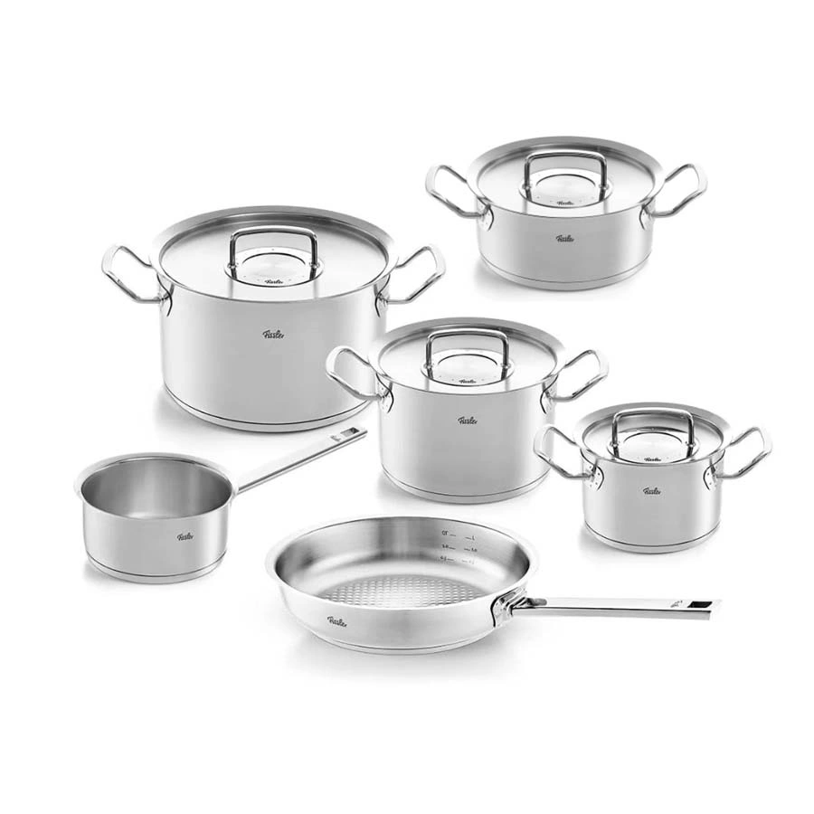 Bộ nồi Fissler Profi set 6 món kèm quánh và chảo inox size 24cm vung inox - toàn cảnh sản phẩm