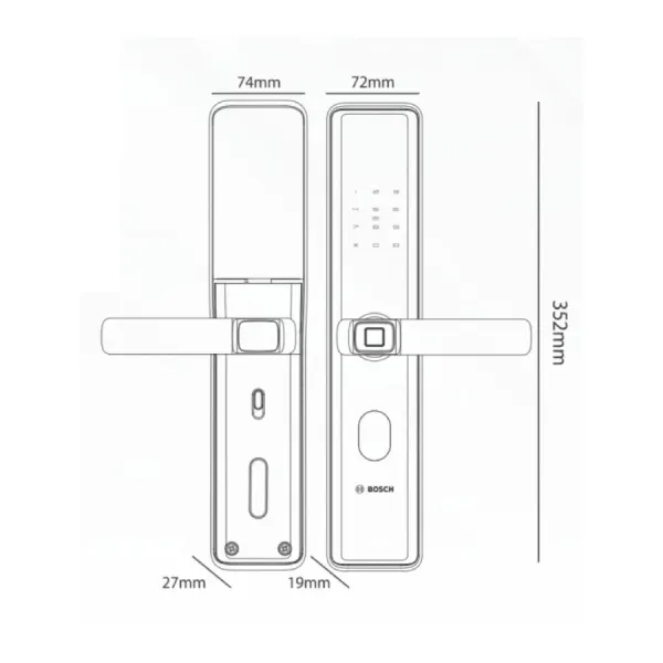 Khóa Cửa Điện Tử BOSCH ID 30BK APP