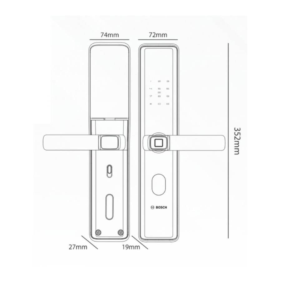 Khóa Cửa Điện Tử BOSCH ID 30BK APP