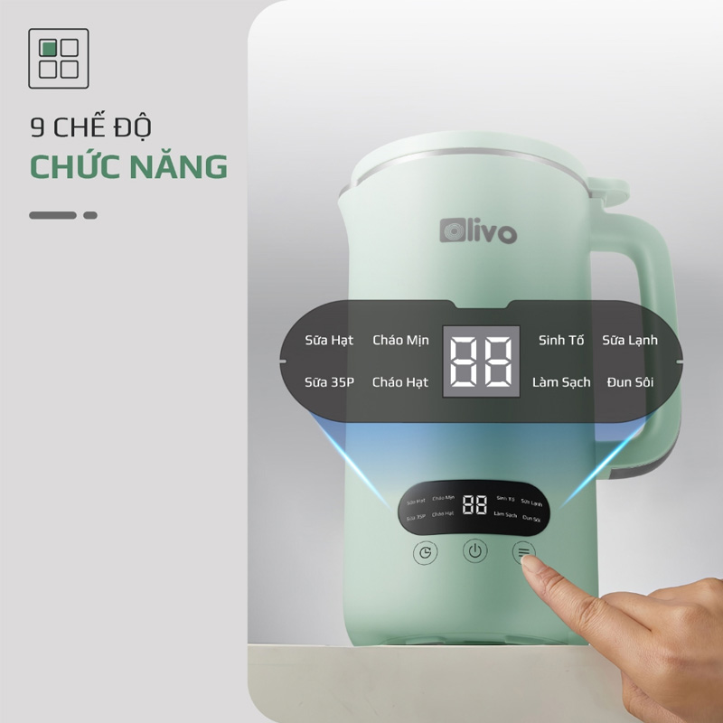 Máy làm sữa hạt có thể xay nấu đa chức năng