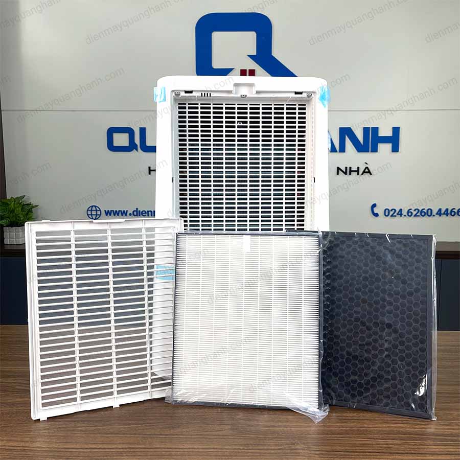 Ảnh thực tế Máy lọc không khí và hút ẩm Sharp DW-E16FA-W 16 lít/ngày