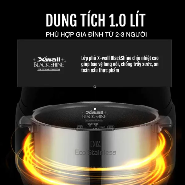 Nồi cơm điện cao tần áp suất Cuckoo CRP-JHP0610FG dung tích 1.08 Lít