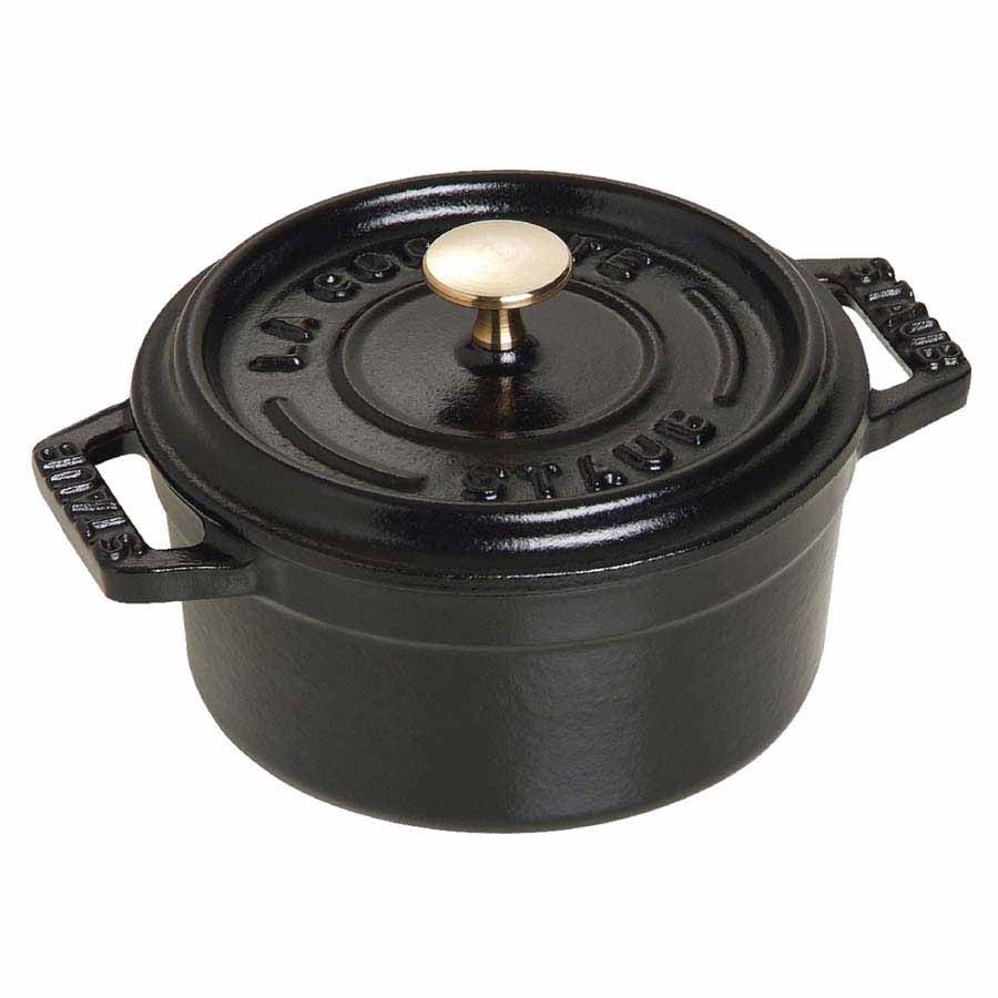 Nồi gang tròn Staub màu đen 20cm – 2.2L - toàn cảnh sản phẩm