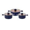 Bộ nồi chống dính Ceramic Elmich EL5240FD01 size 18,20,24cm