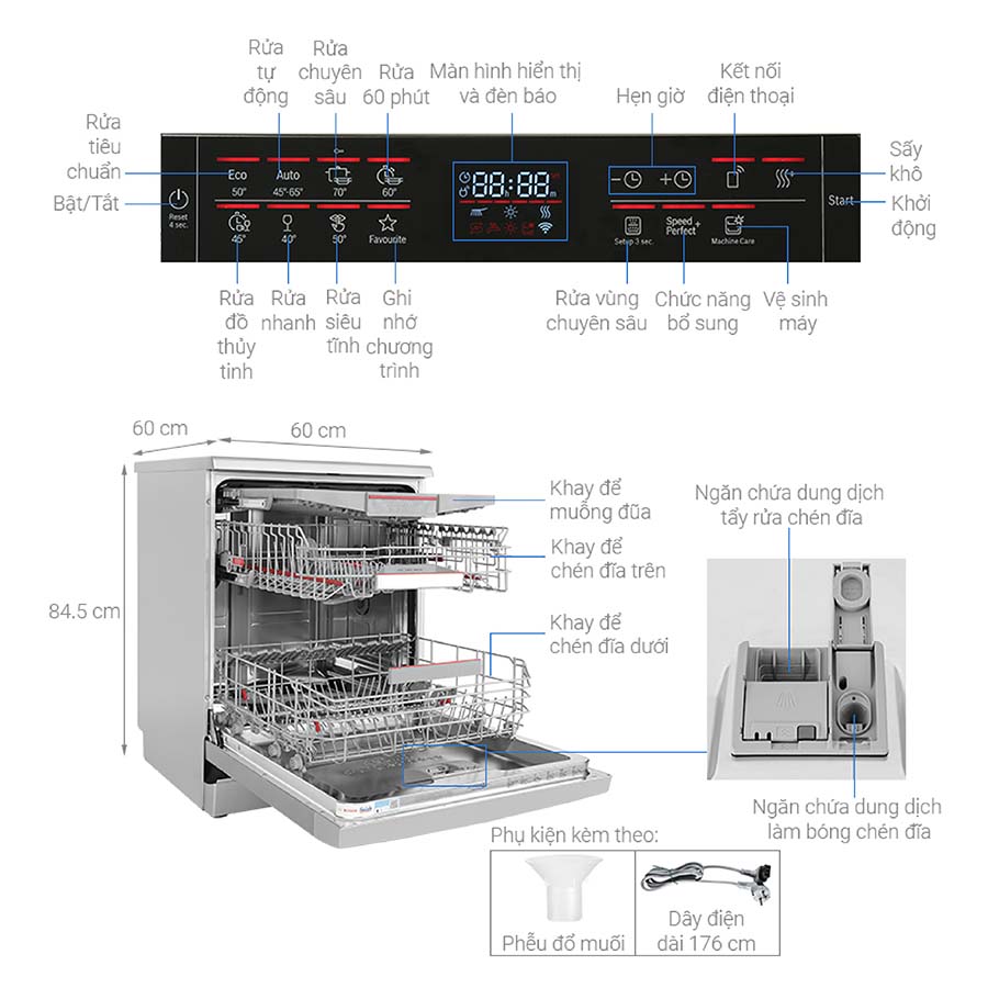 Máy rửa bát Bosch SMS6ZCI49E