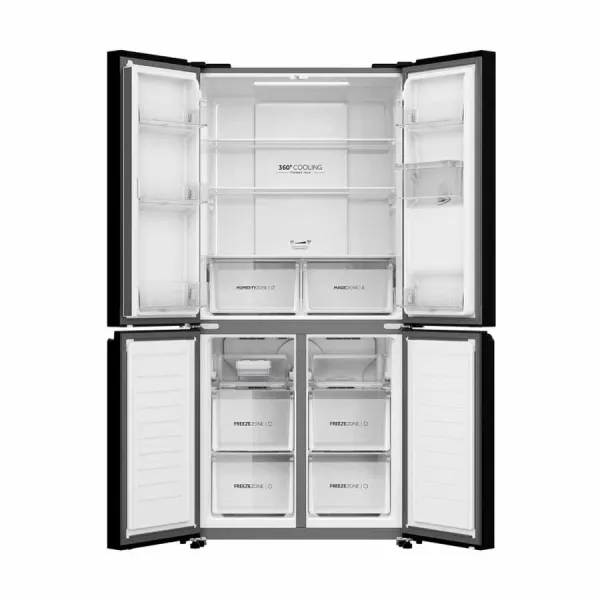 Tủ lạnh Aqua Inverter 469 lít Multi Door AQR-M536XA(WGB)