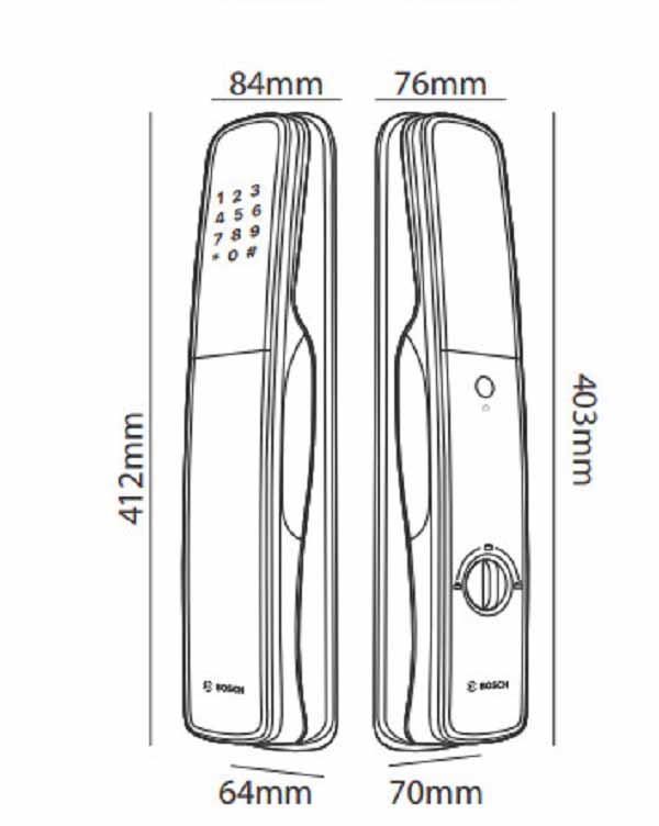 Khóa cửa điện tử Bosch EL 800AKB không App