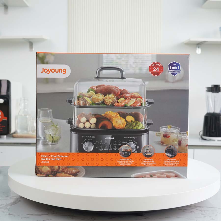 Ảnh thực tế Nồi lẩu hấp điện Joyoung JFS-556